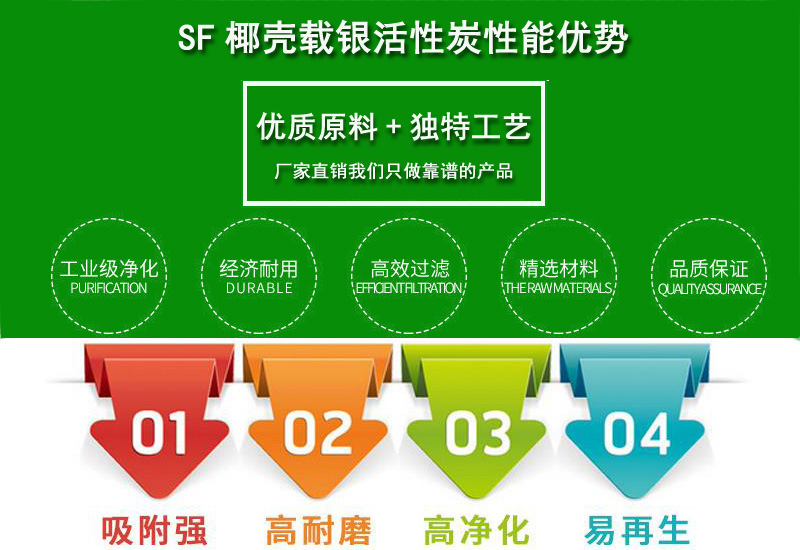 椰殼活性炭/載銀活性炭性能優(yōu)勢(shì) 椰殼活性炭/載銀活性炭性能優(yōu)勢(shì)